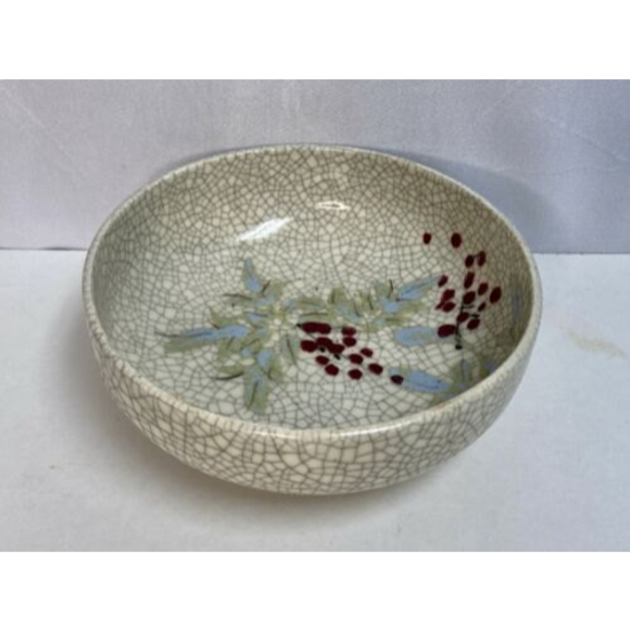 Antique Qing Dynasty Crackle Glaze Hand Painted Pottery‎ Bowl Great Condition! - Picture 6 of 12